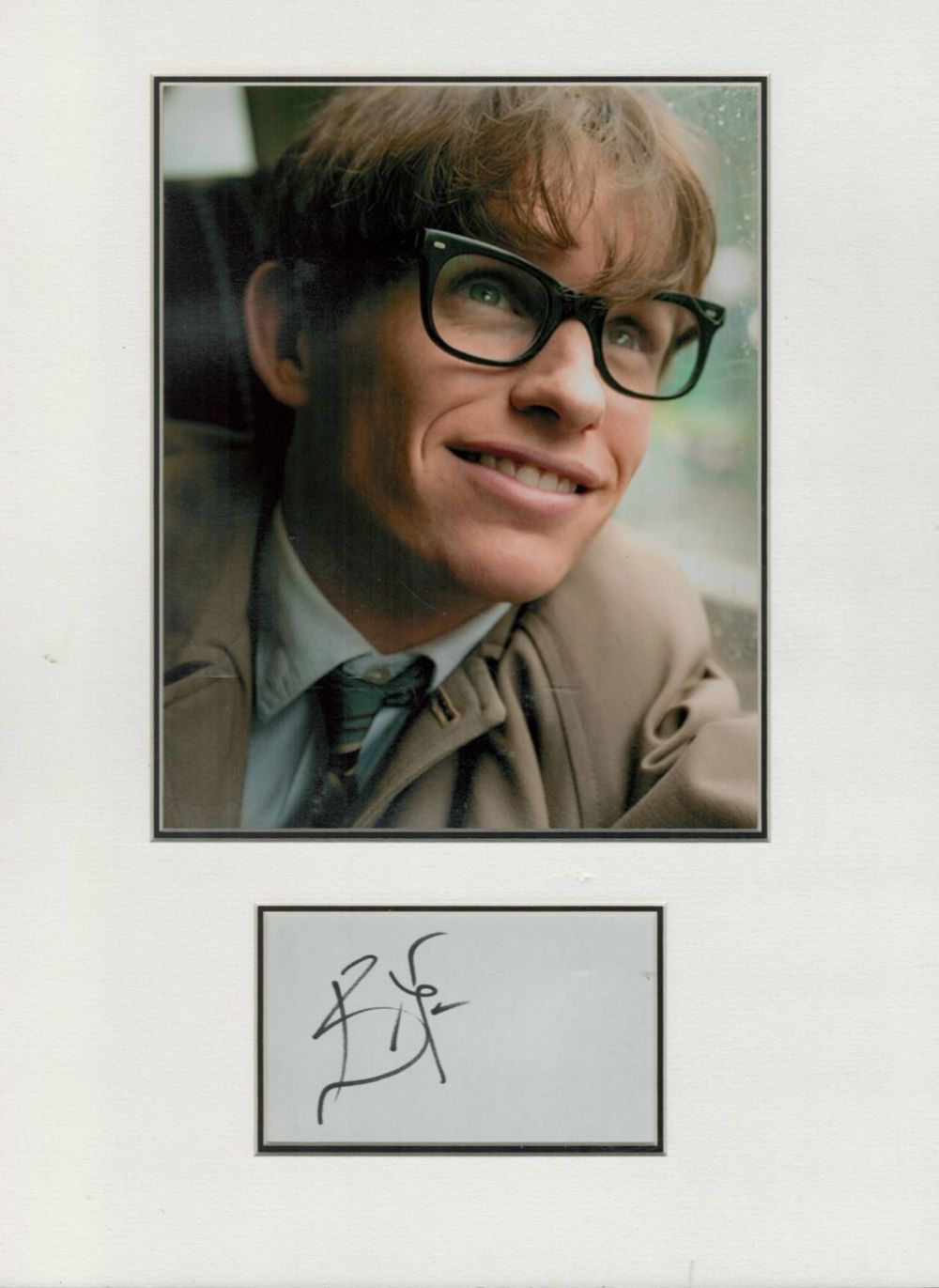 Lot 158: Eddie Redmayne The Theory of Everything autographed mounted...