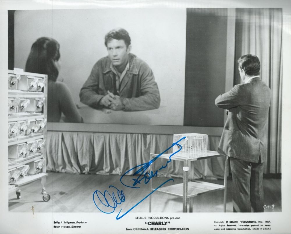 Lot 180: Cliff Robertson Signed 10 x 8 inch Black...