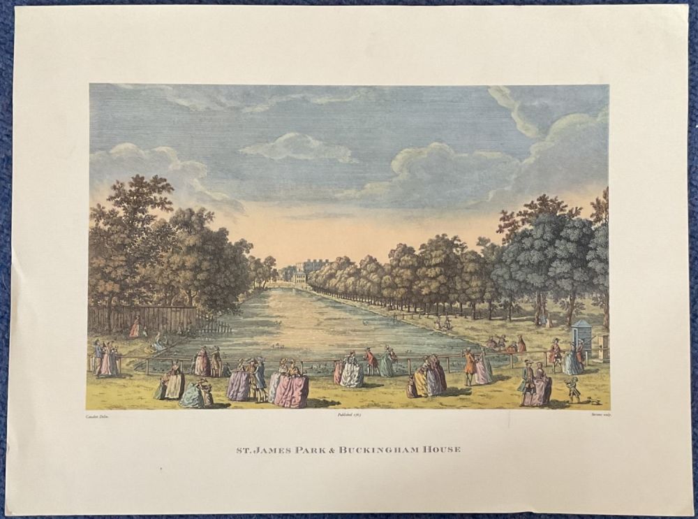 Lot 191: Print. St James Park and Buckingham House Print...