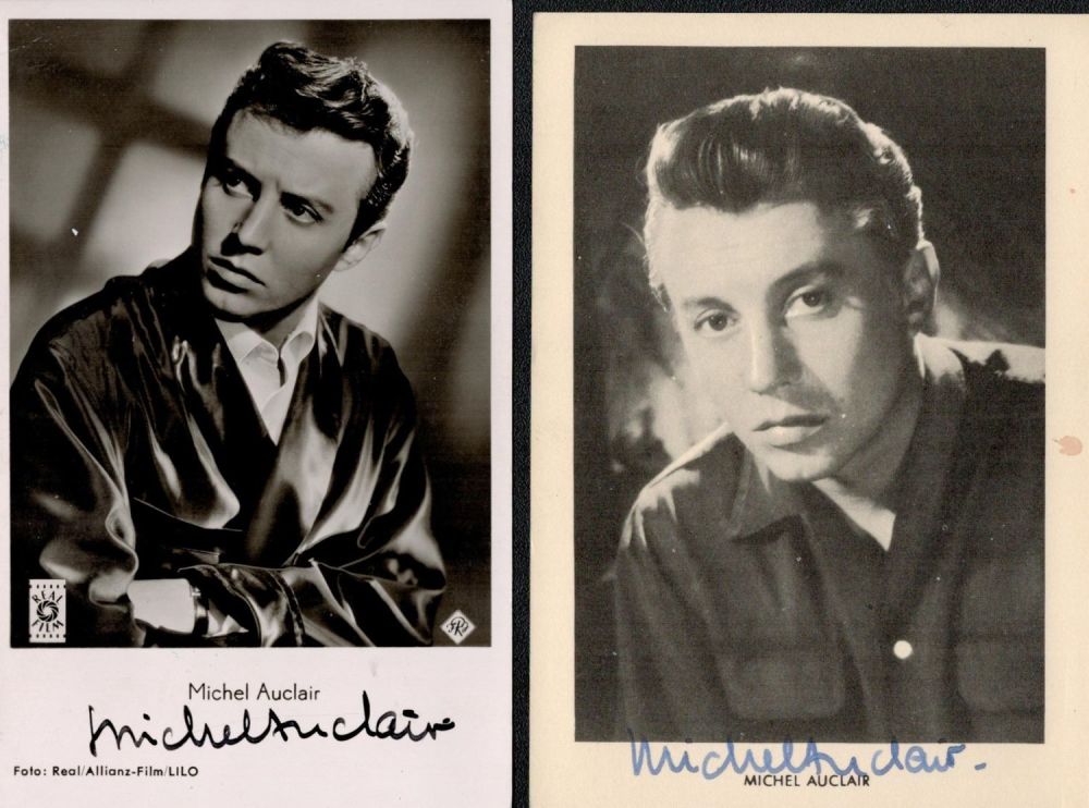Lot 202: TV Film Michel Auclair signed photo collection. 2...