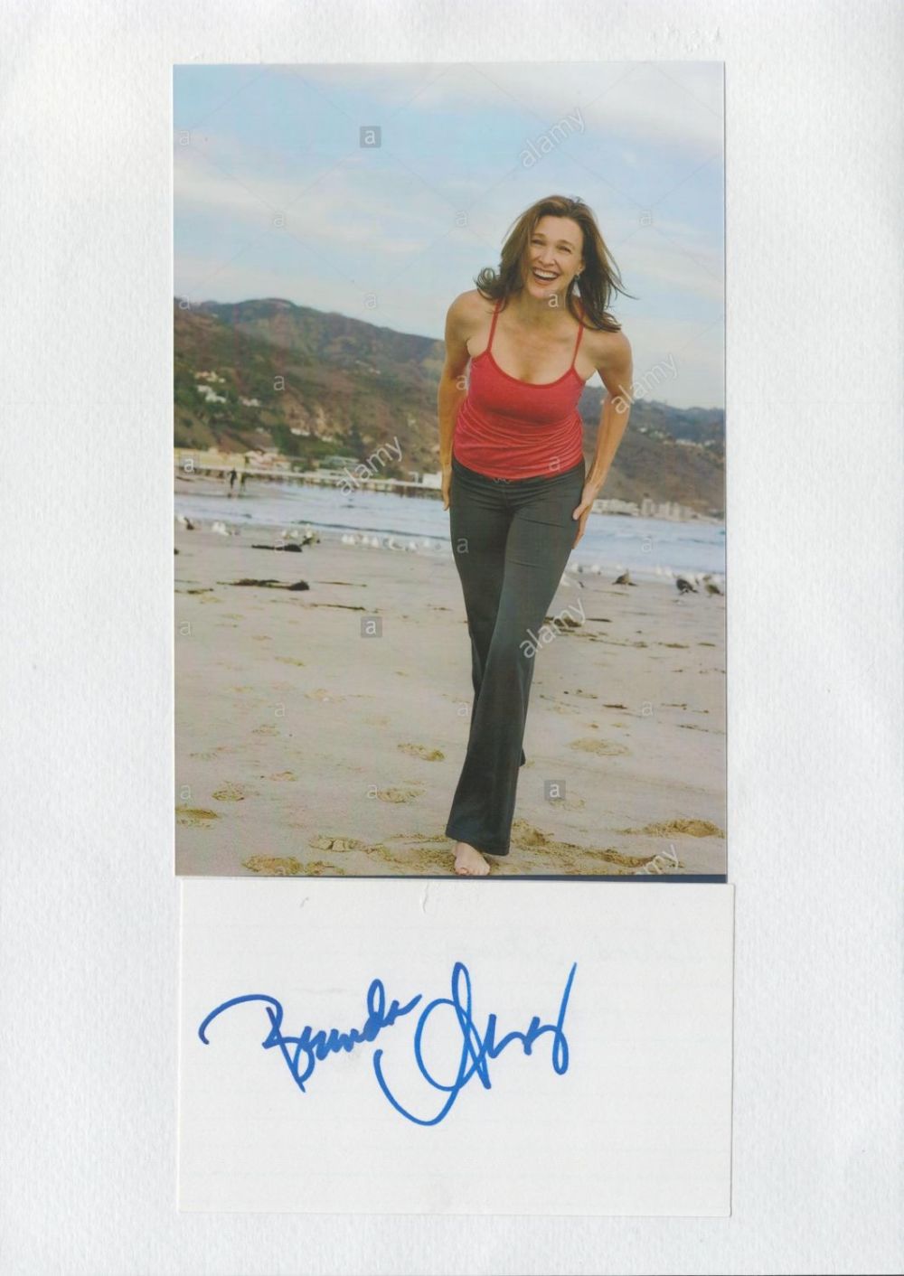 Lot 206: Brenda Strong 12x8 signature piece includes colour photo...