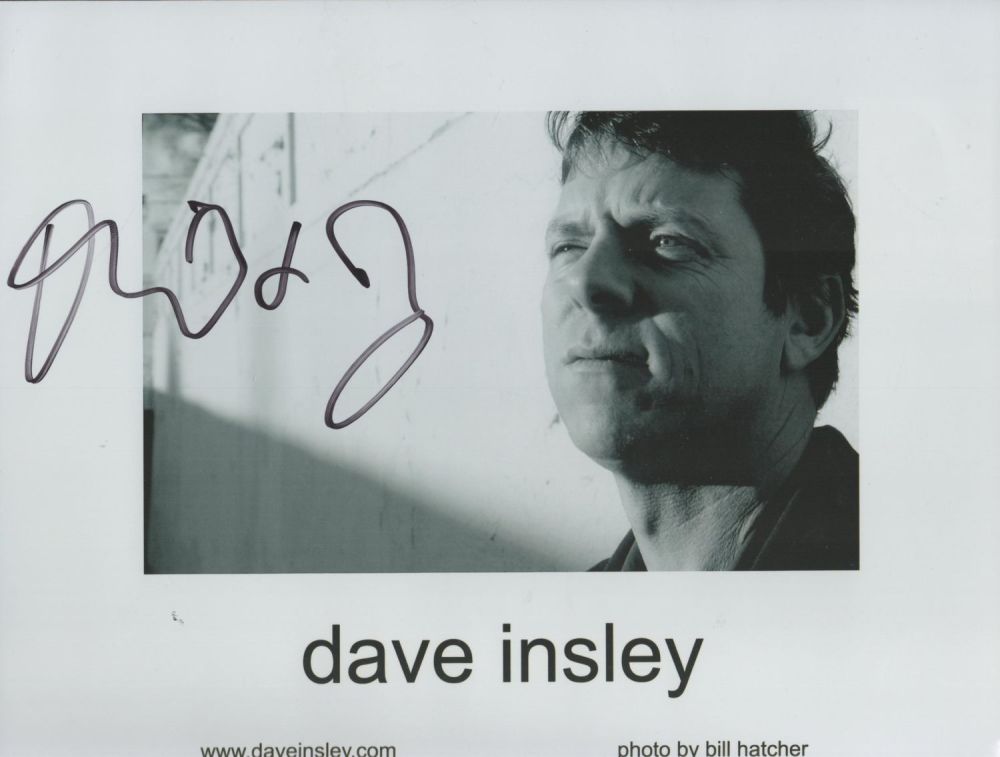 Lot 208: Dave Insley signed 12x8 black and white photo....