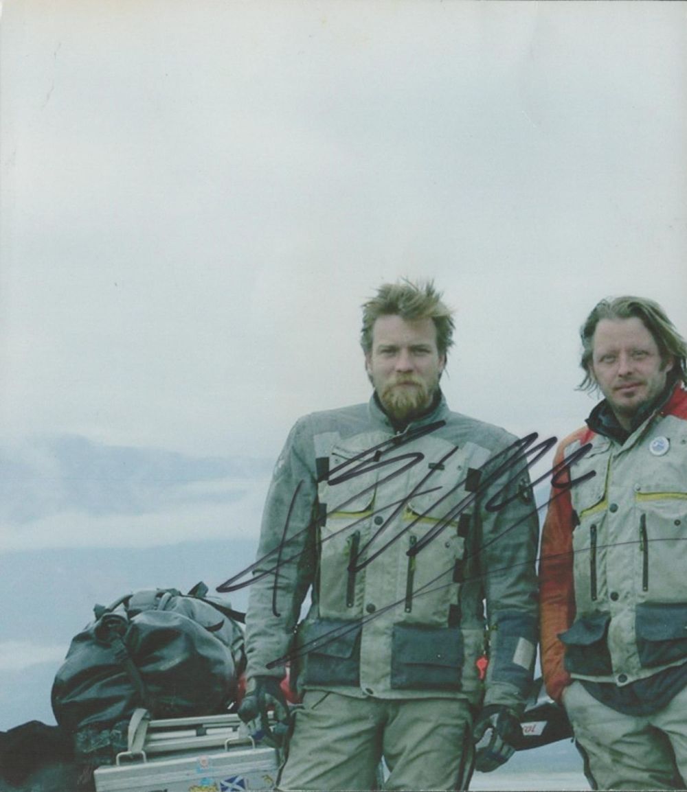 Lot 227: Ewan McGregor signed 5x5 inches colour photo. Good...