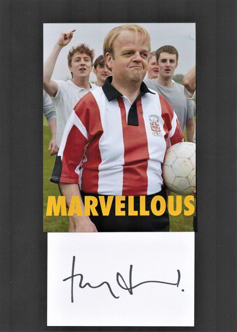 Lot 230: Toby Jones 6x8 signature piece featuring a signed...
