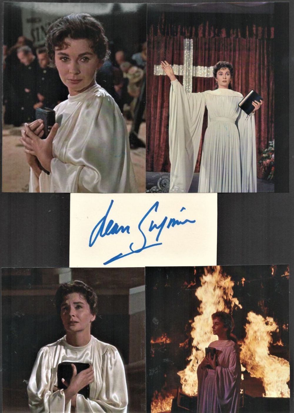 Lot 231: Jean Simmons Elmer Gantry 11x8 signature piece featuring...