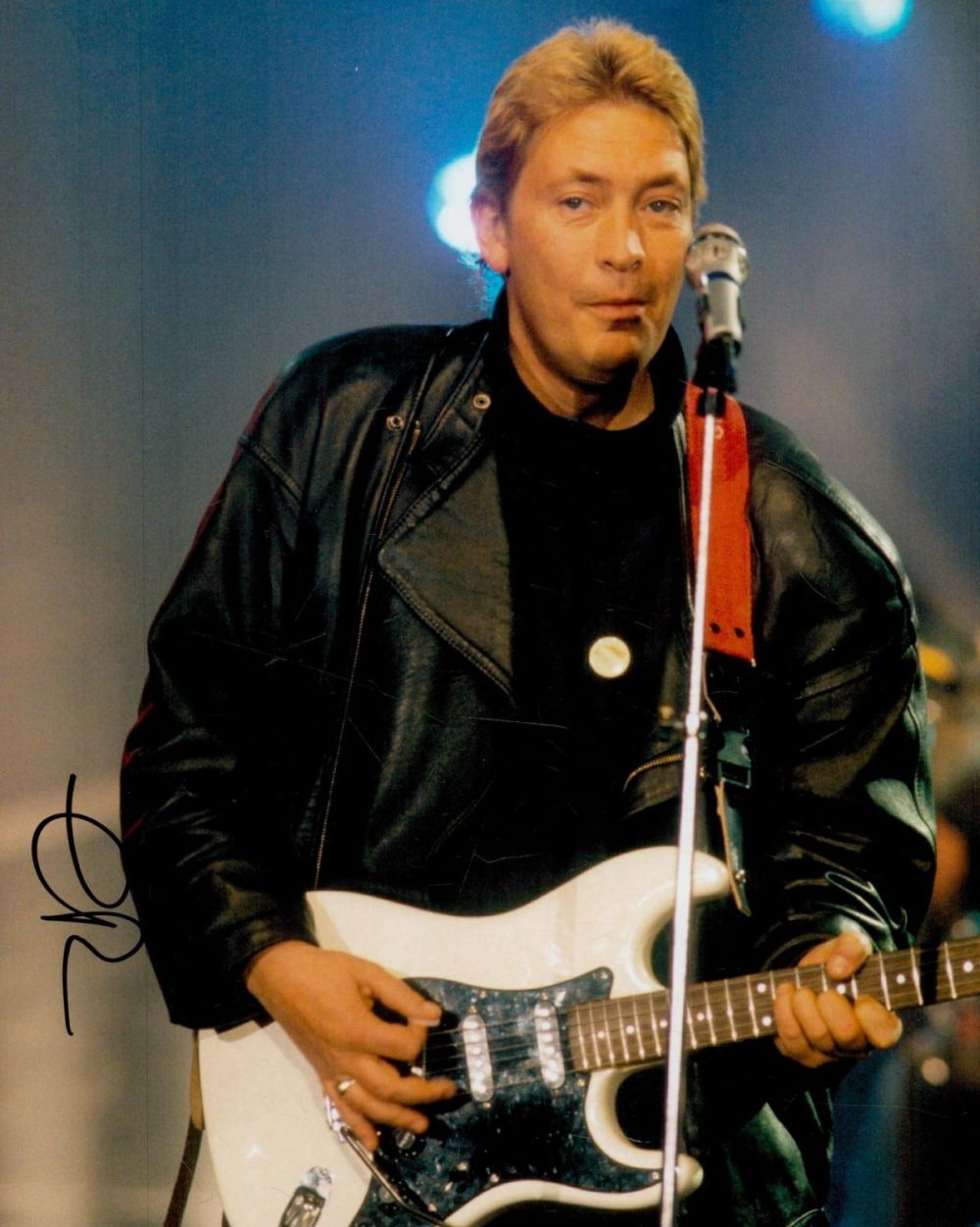 Lot 233: Chris Rea signed 10x8 inches colour photo. Good...