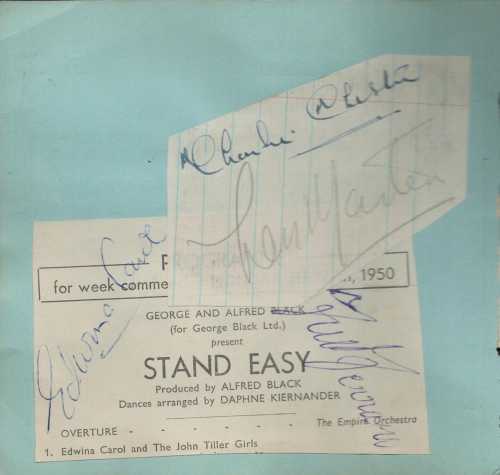 Lot 258: Multi signed Charlie Chester cut outs plus 2...