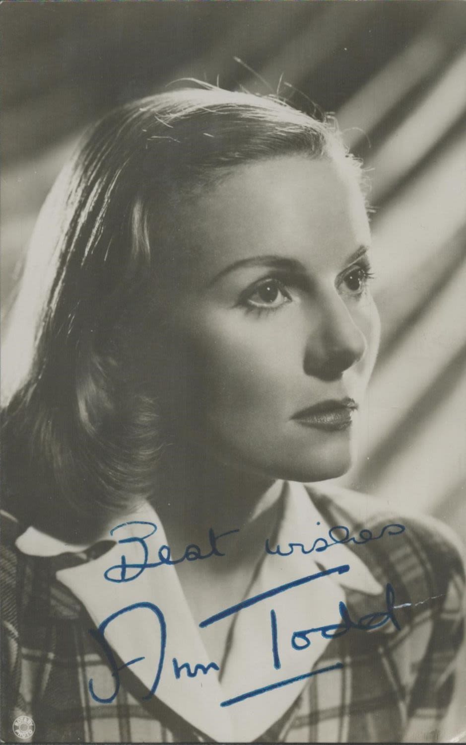 Lot 261: Ann Todd signed vintage black & white photo...