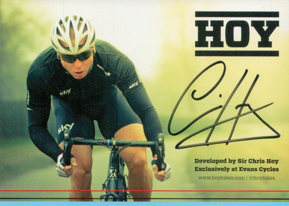 Lot 289: Sir Chris Hoy Signed Colour Photo approx. size...