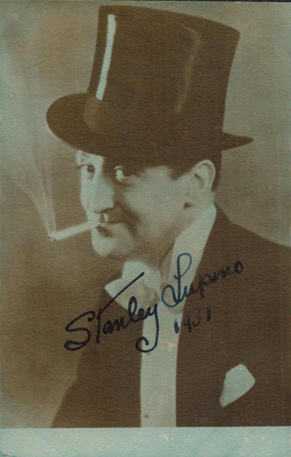 Lot 298: Stanley Lupino signed vintage Black & White Photo...