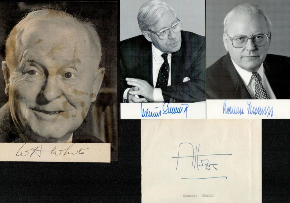 Lot 309: Historic collection of 7 signed items. Signatures such...
