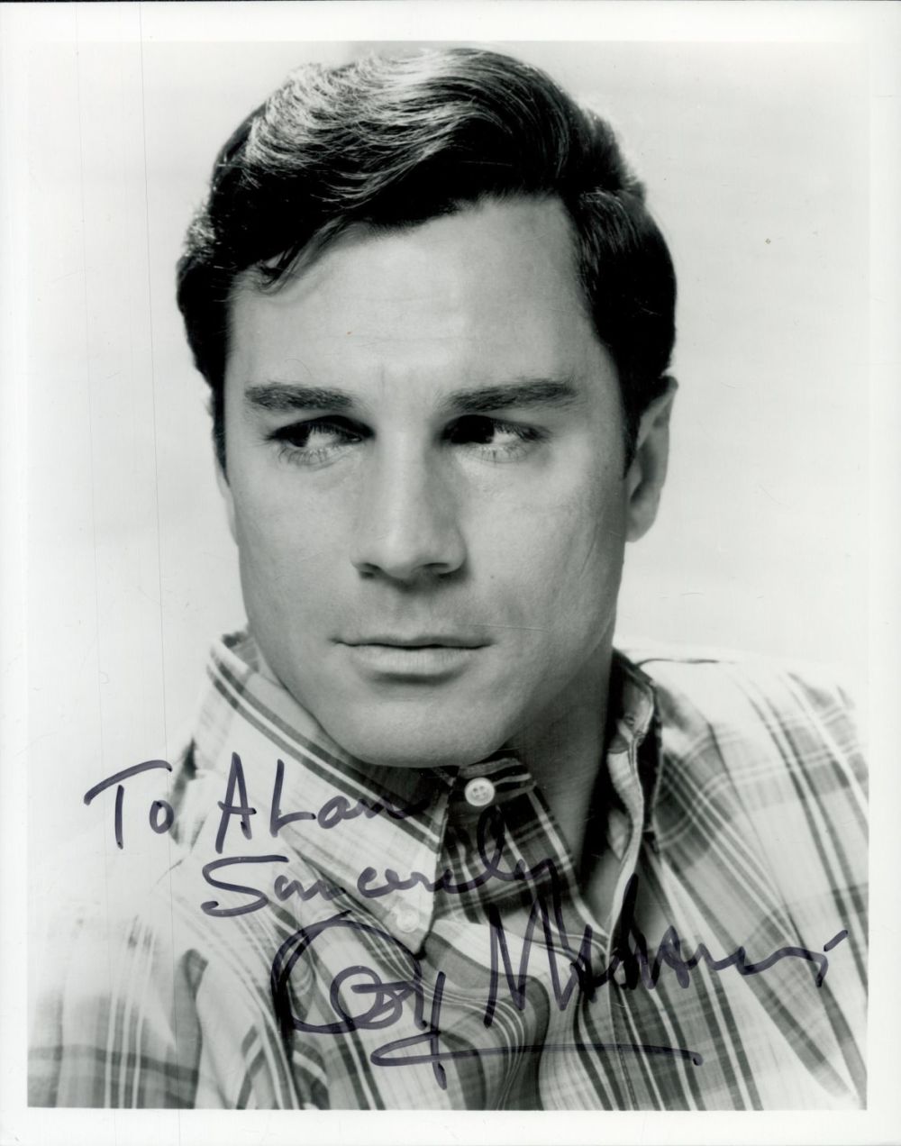 Lot 318: George Maharis signed 10x8 black and white photo...