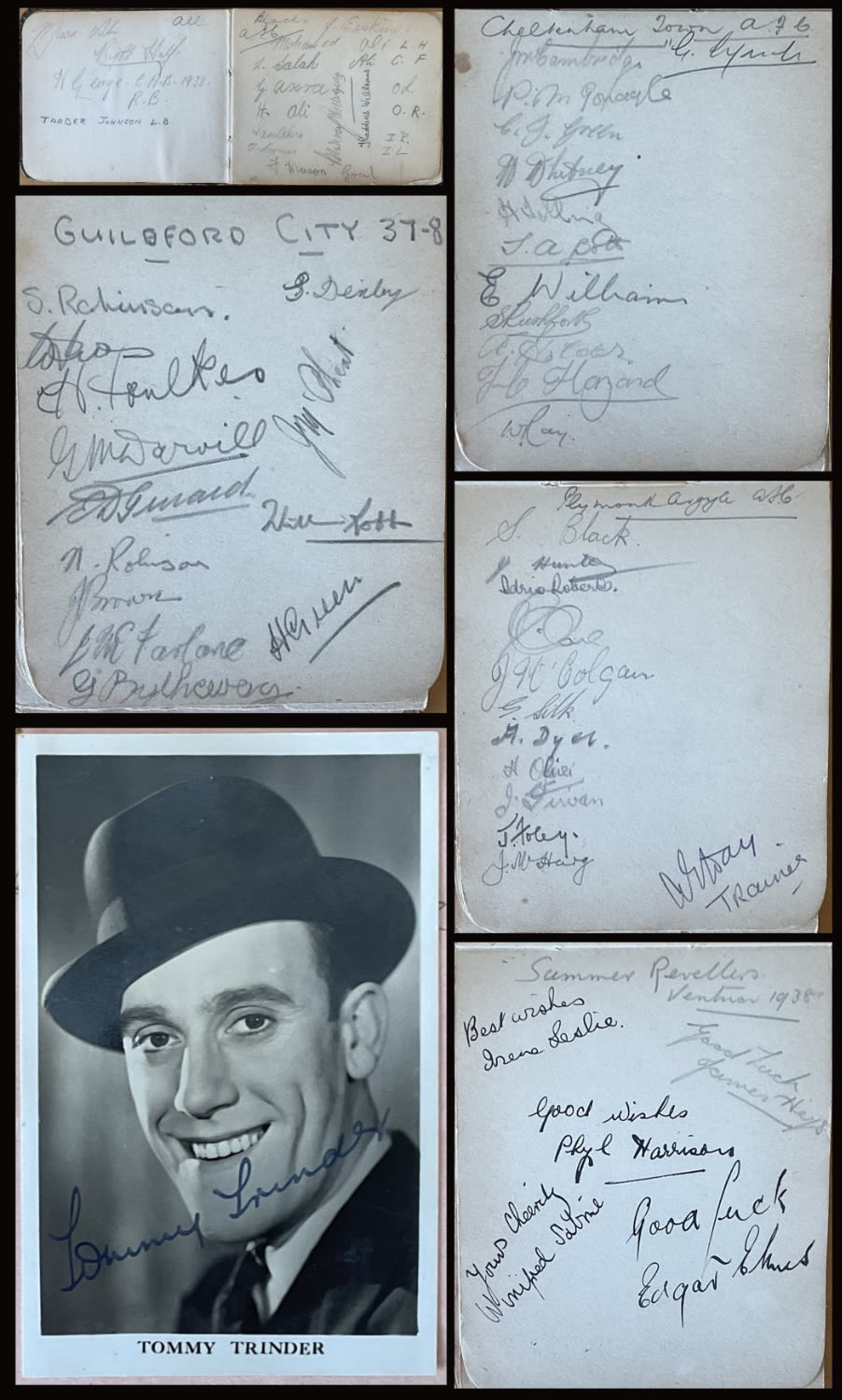 Lot 320: Vintage autograph Book containing 50 plus signatures from...