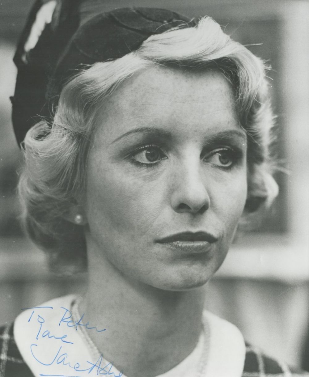 Lot 340: Jane Asher signed 10x8 vintage black and white...