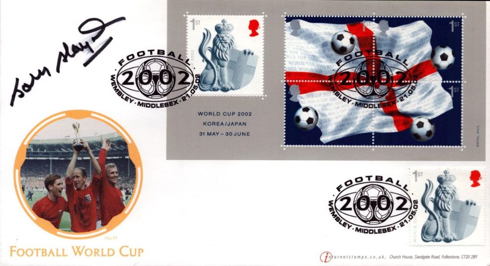 Lot 410: Football Johnny Haynes signed World Cup 2002 Internetstamps...