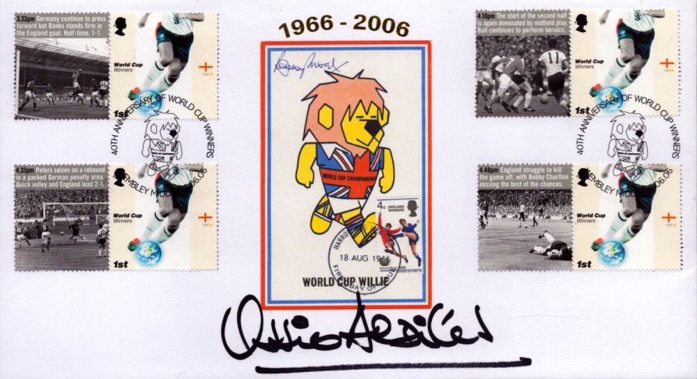 Lot 411: Football Ossie Ardiles signed World Cup Willie 40th...