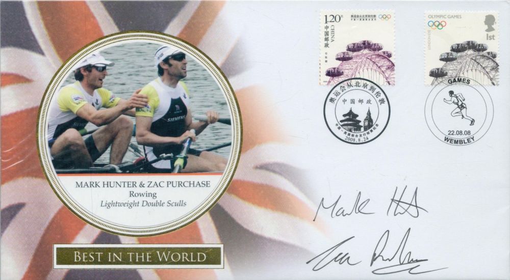 Lot 421: Mark Hunter and Zac Purchase - Rowing signed...