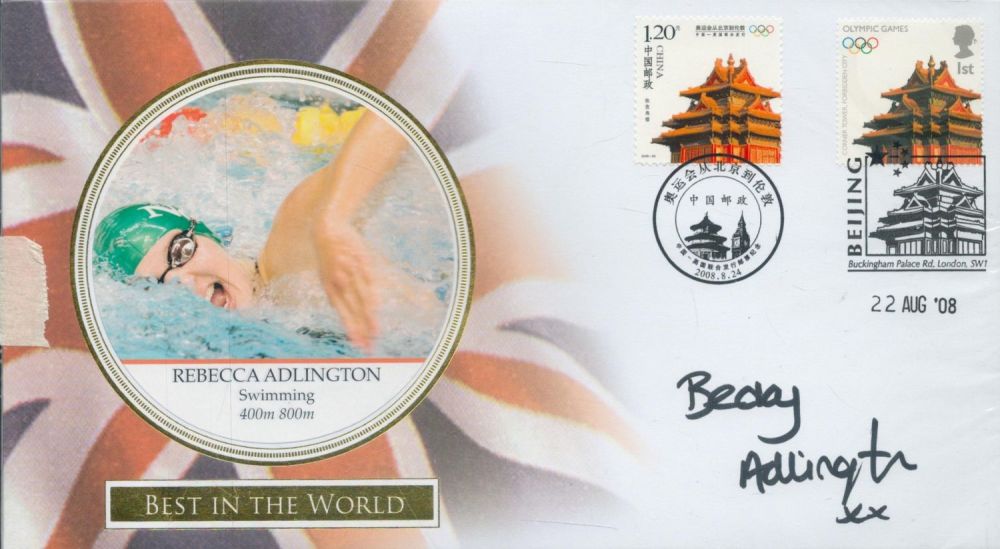 Lot 422: Rebecca Adlington - swimming signed Best in the...