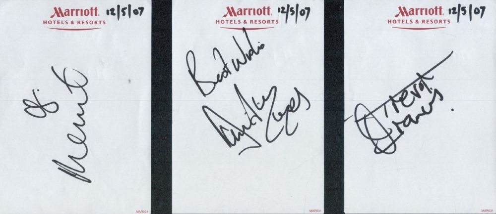 Lot 425: Sport Collection 4 signed pages from great names...