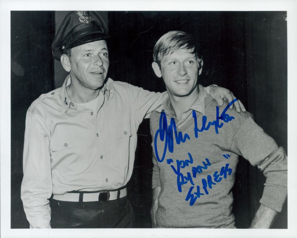 Lot 434: English Actor John Leyton Signed 10x8 inch Black...