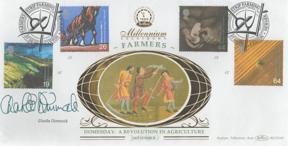 Lot 582: Charlie Dimmock signed Millennium countdown Farmers Domesday: A...
