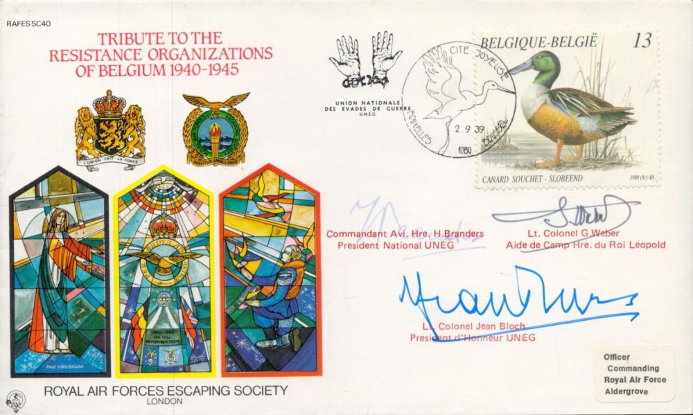 Lot 100: RAFES SC40ed UNEG Cachet Special Signed Cover Tribute...