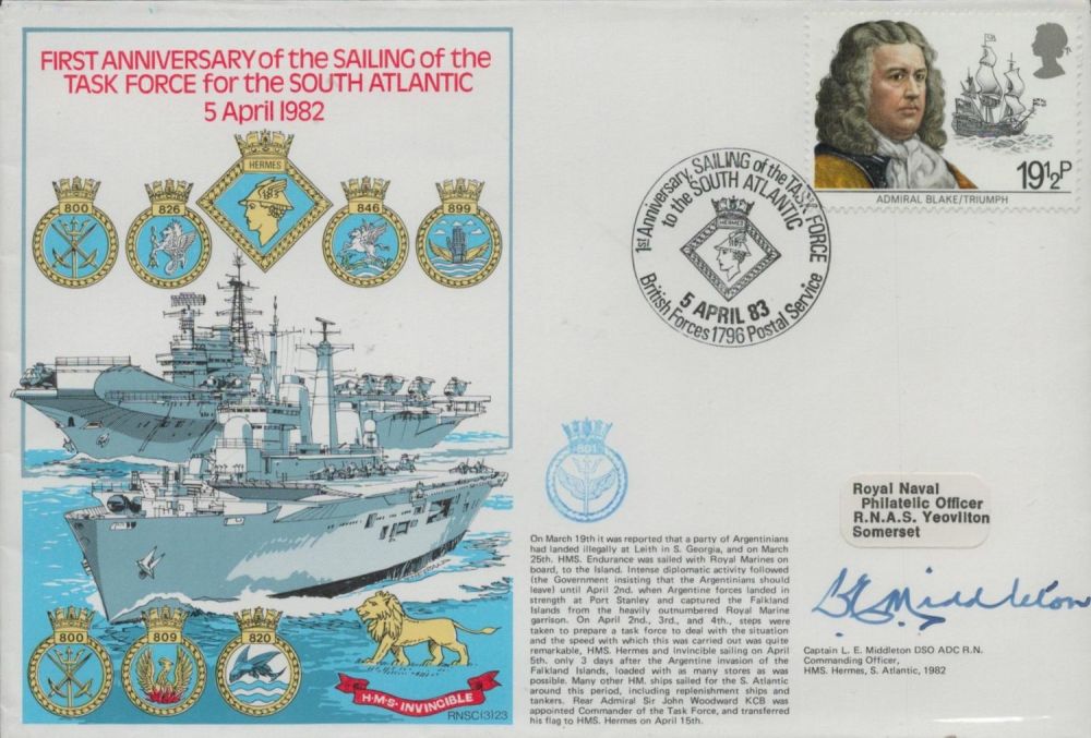 Lot 656: Cptn Lyn Middleton signed 1st anniv of the...