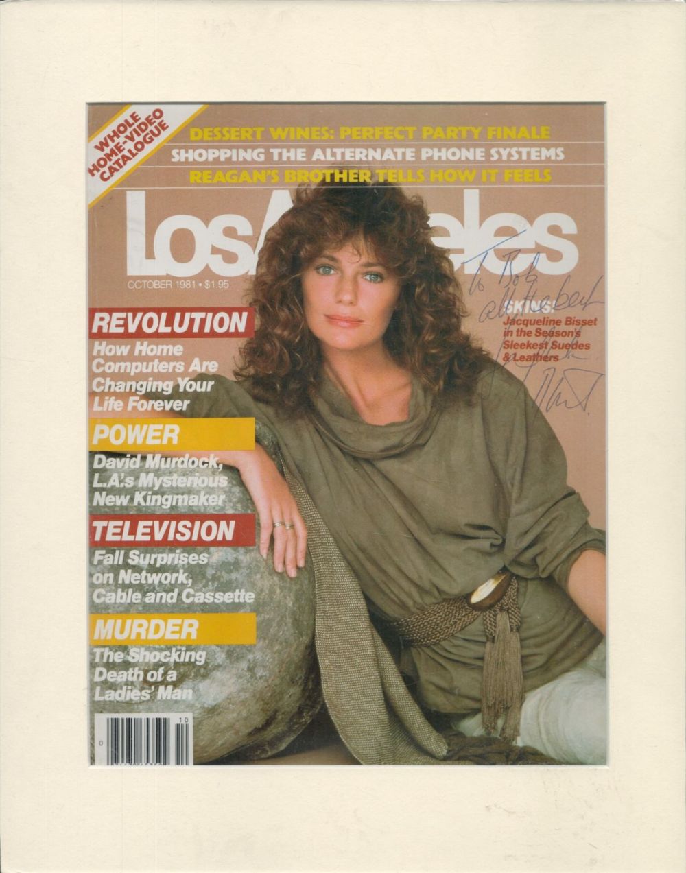 Lot 57: Jacqueline Bisset signed 14x11 inch overall mounted Los...