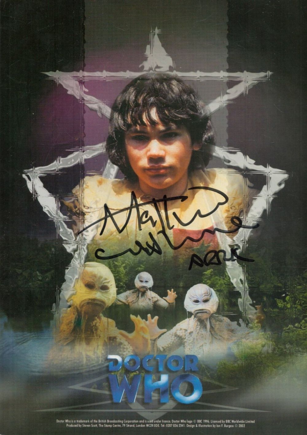 Lot 135: Mathew Woodhouse signed Dr Who12x8 inch colour photo....