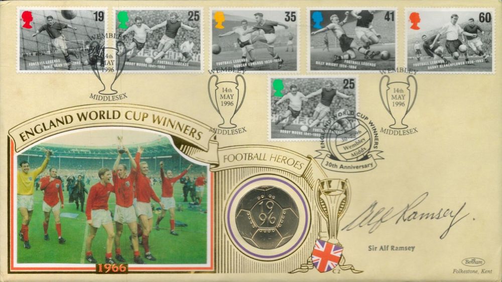 Lot 188: Alf Ramsey signed England World Cup Winners Football...