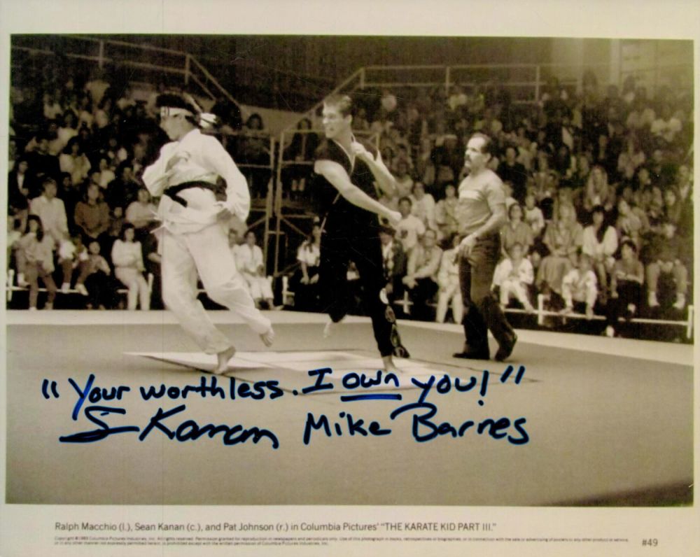 Lot 241: Sean Kanan signed Karate Kid III 10x8 inch...