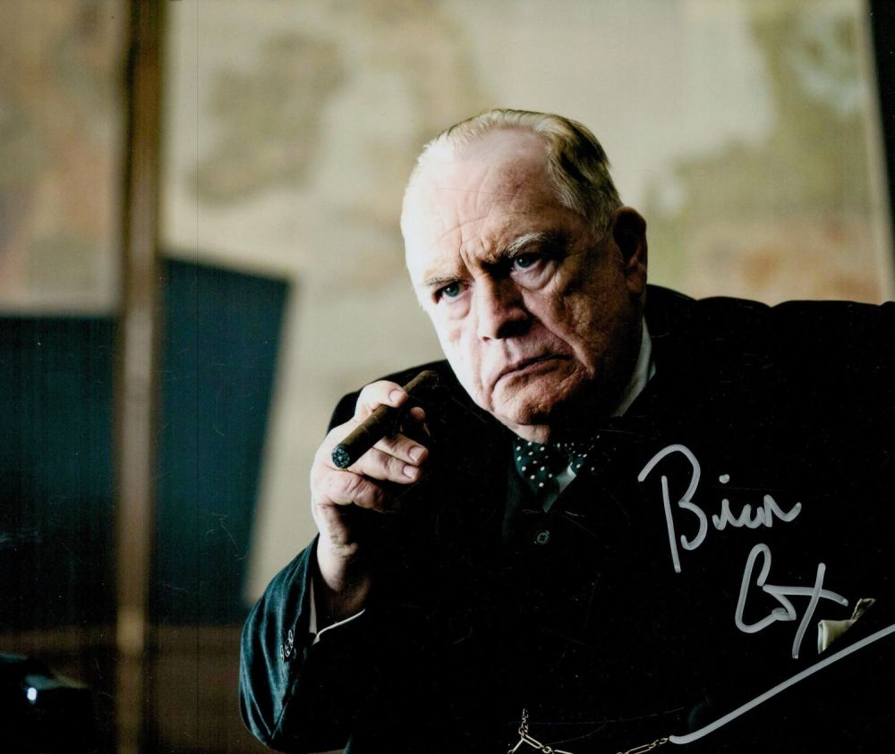 Lot 244: Brian Cox signed Churchill 10x8 inch colour photo....