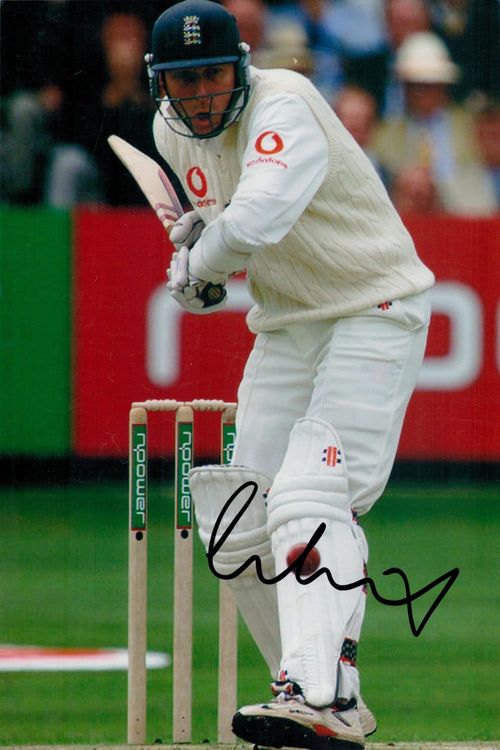 Lot 256: Mike Atherton signed 12x8 inch colour photo pictured...