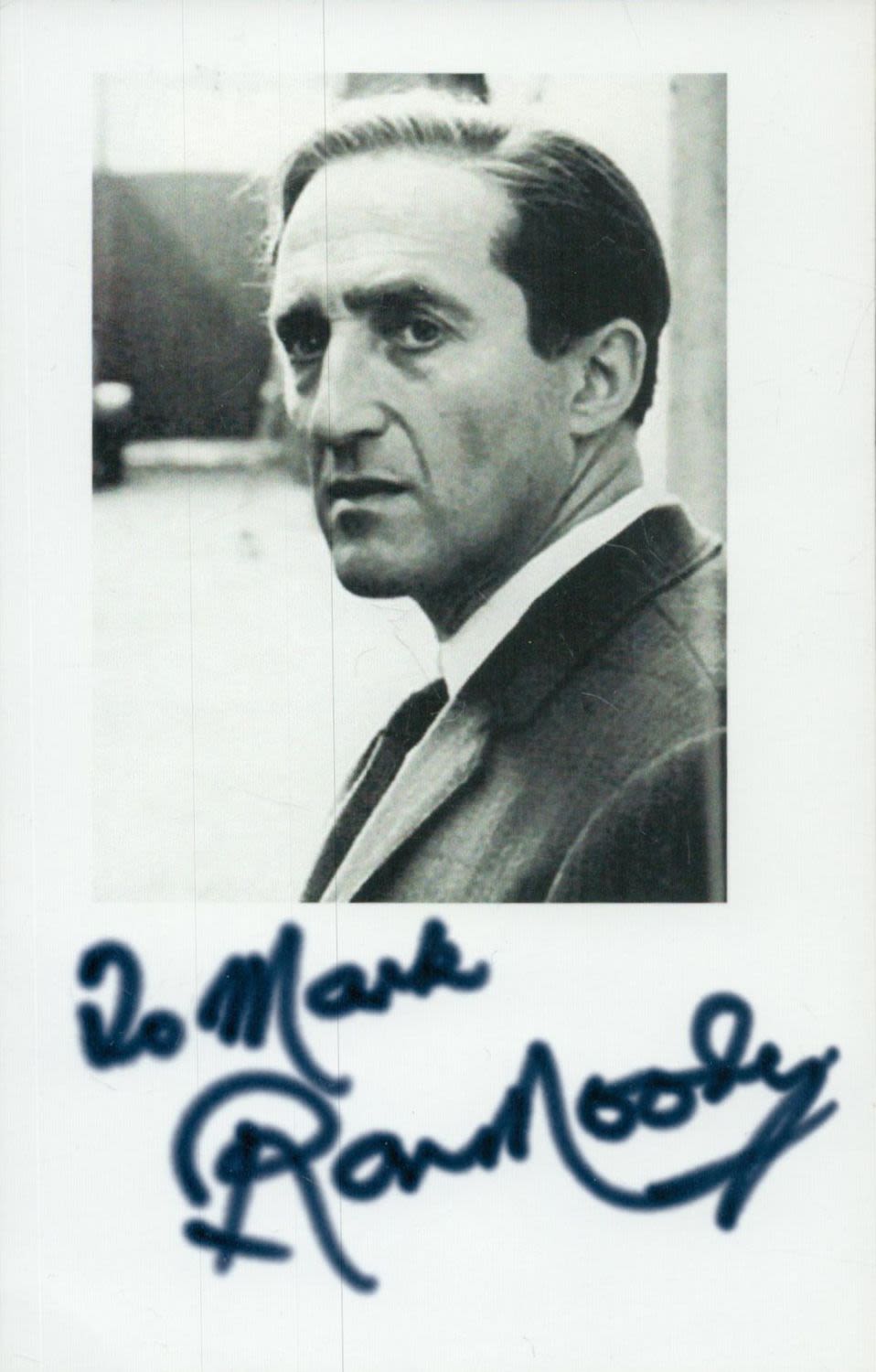 Lot 289: Ron Moody Signed Black and White Photo Flight...