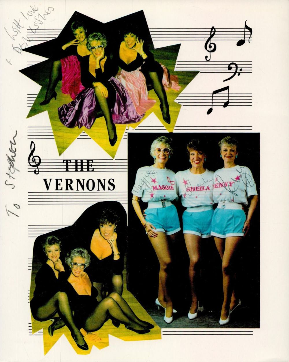 Lot 323: The Vernons multi signed 10x8 inch colour photo...