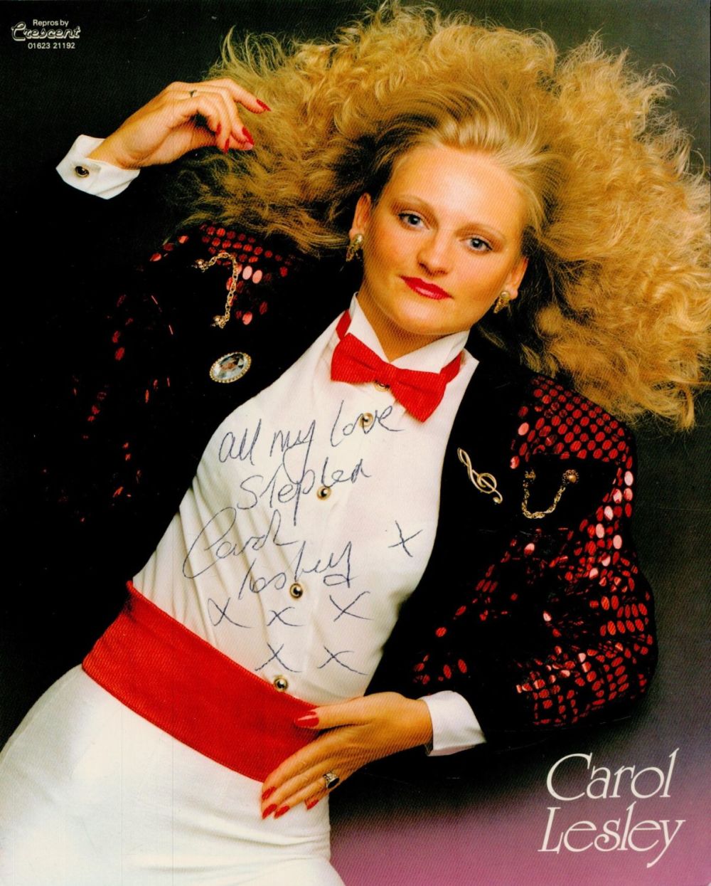 Lot 327: Carol Lesley signed 10x8 inch colour promo photo...