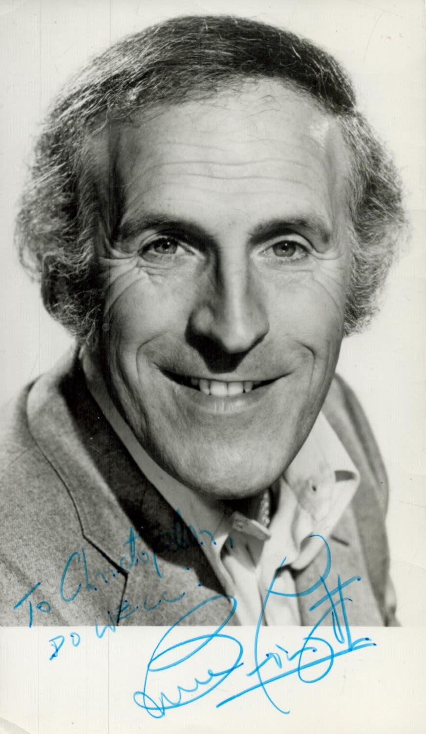 Lot 382: Bruce Forsyth signed 6x4 inch vintage black and...