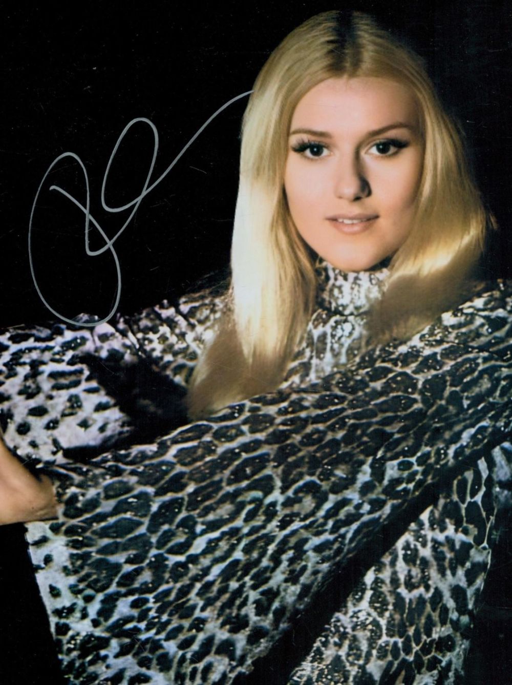 Lot 408: Peggy March signed 10x8inch colour photo. Good condition....