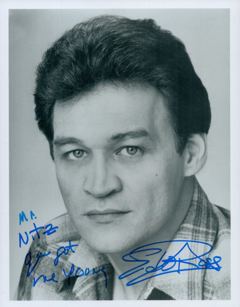 Lot 441: Ed O'ross signed 10x8inch black and white photo....