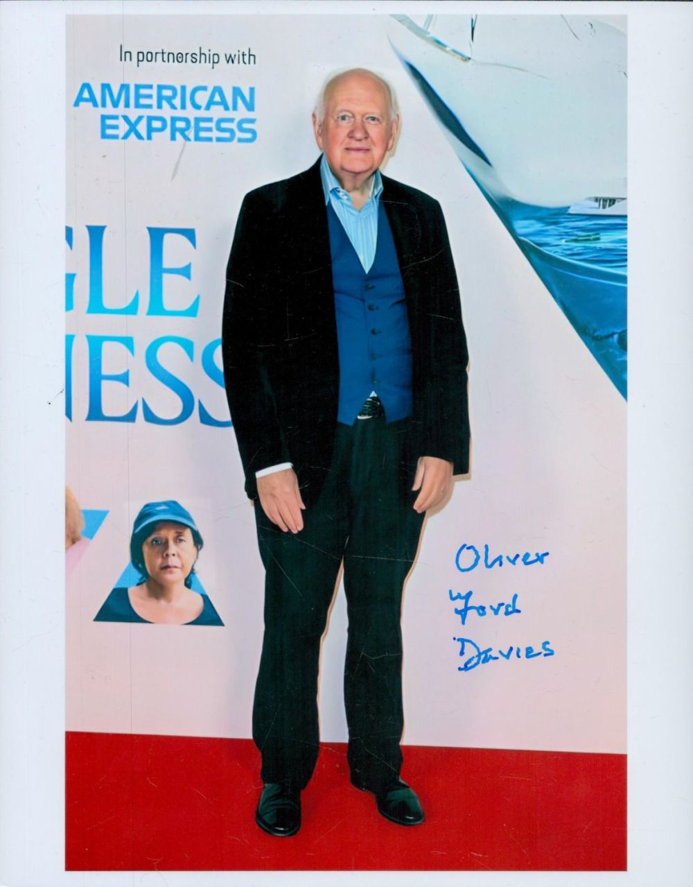 Lot 454: Oliver Ford Davies signed 10x8inch colour photo. Good...