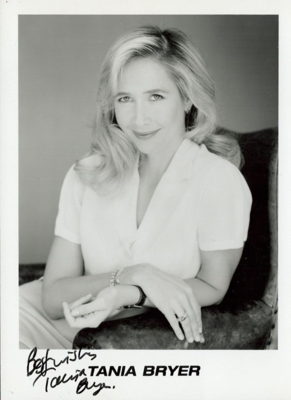 Lot 509: Tania Bryer Signed Black and White Photo With...
