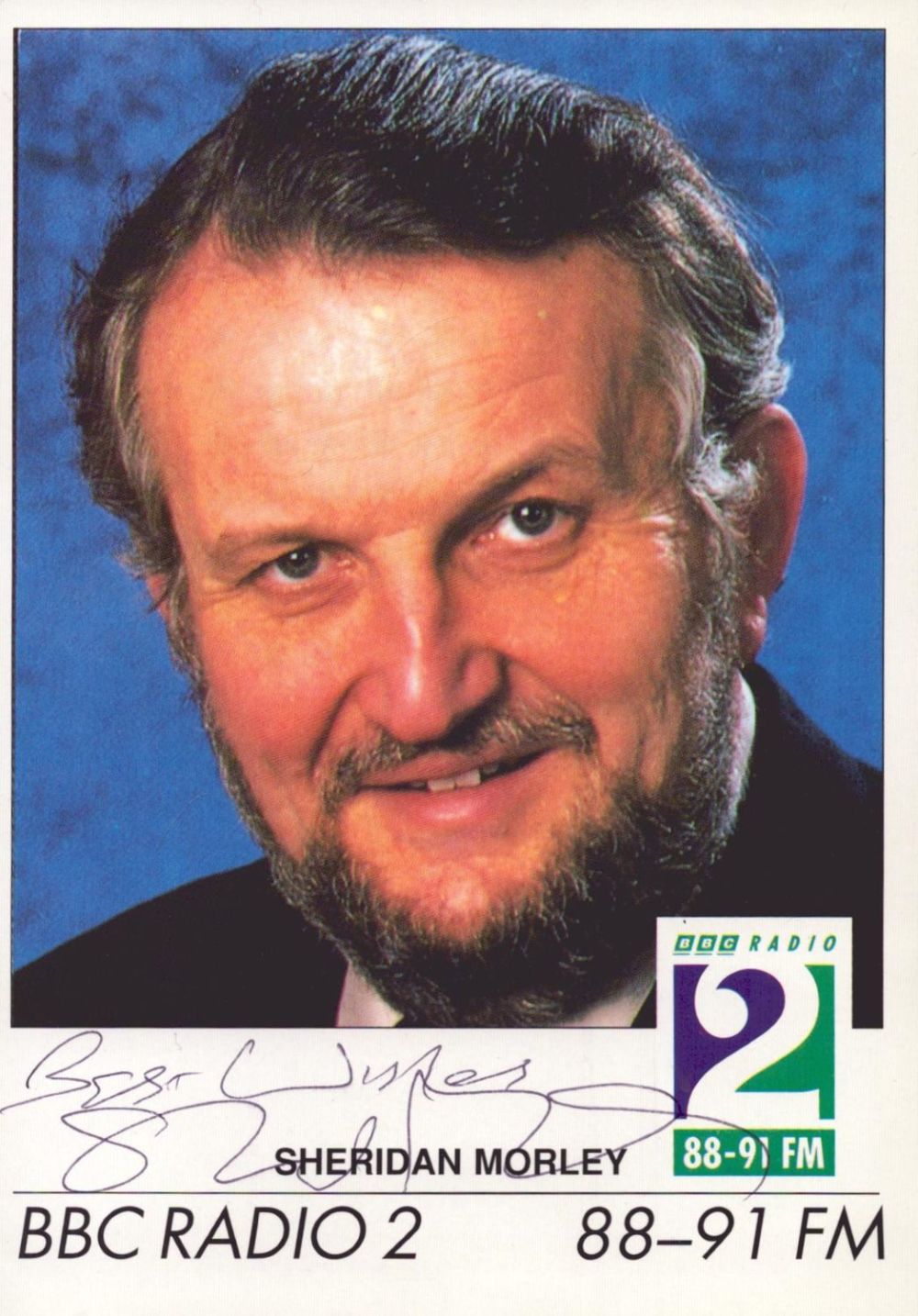 Lot 515: Sheridan Morley signed colour BBC Radio 2 promo...