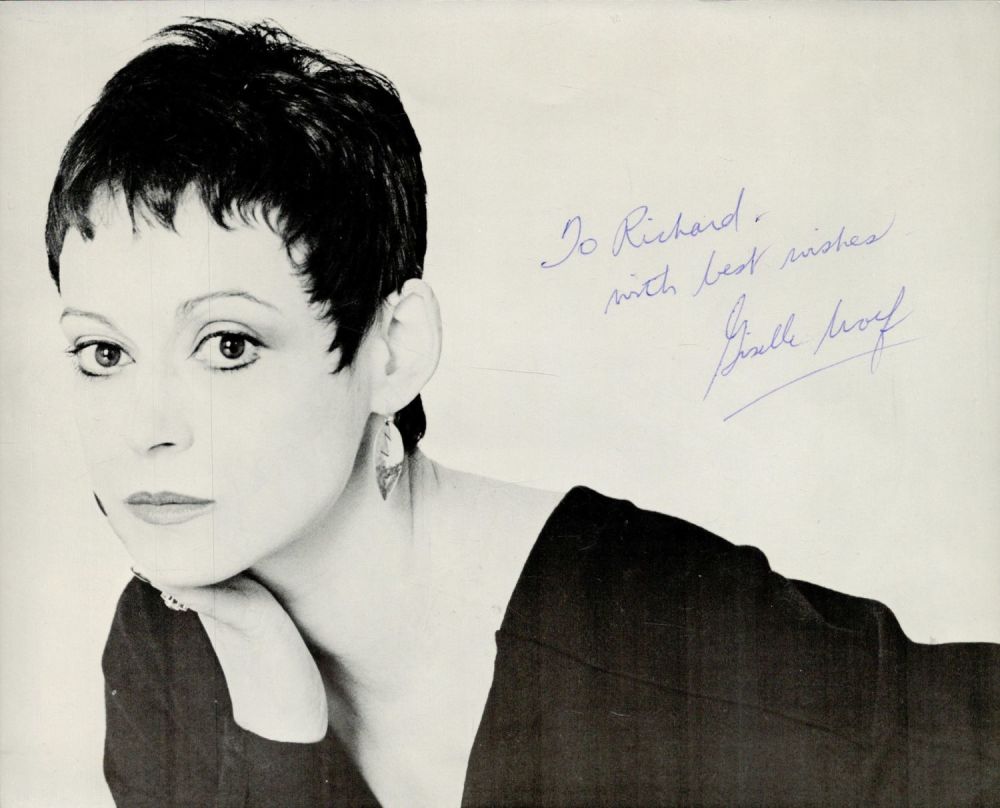 Lot 580: Giselle Wolf Signed 10x8 inch Black and White...