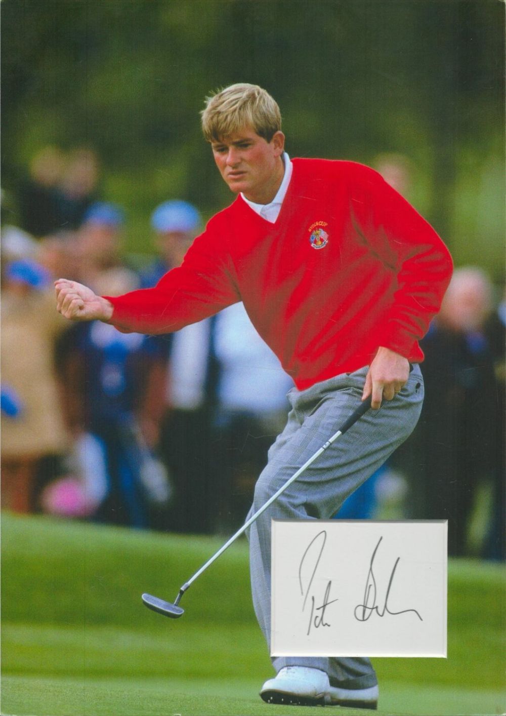Lot 588: Golf Peter Baker 12x10 matted signature piece includes...