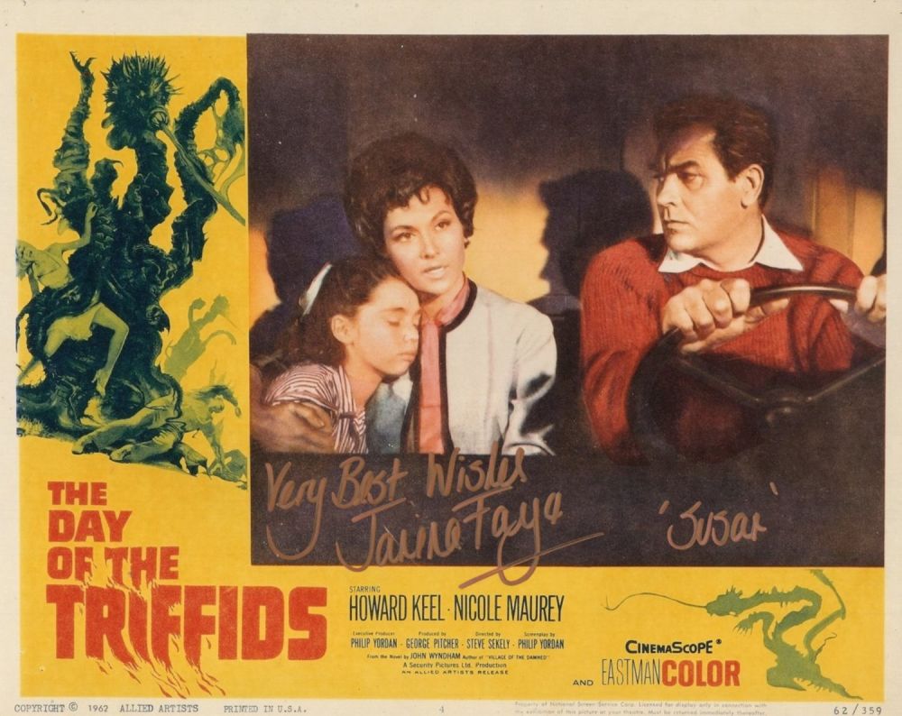 Lot 699: The Day of the Triffids 8x10 movie poster...