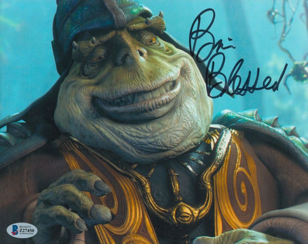 Lot 90: Brian Blessed signed 10x8 inch Boss Nass Star...