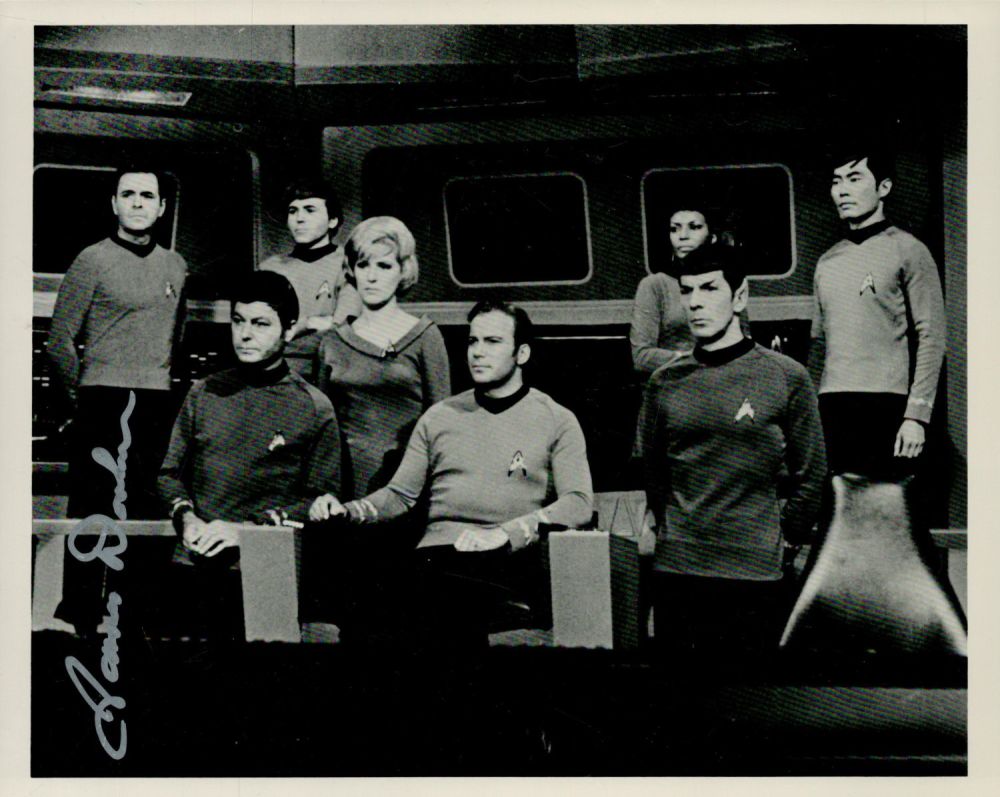 Lot 124: James Doohan signed 10x8 inch black and white...