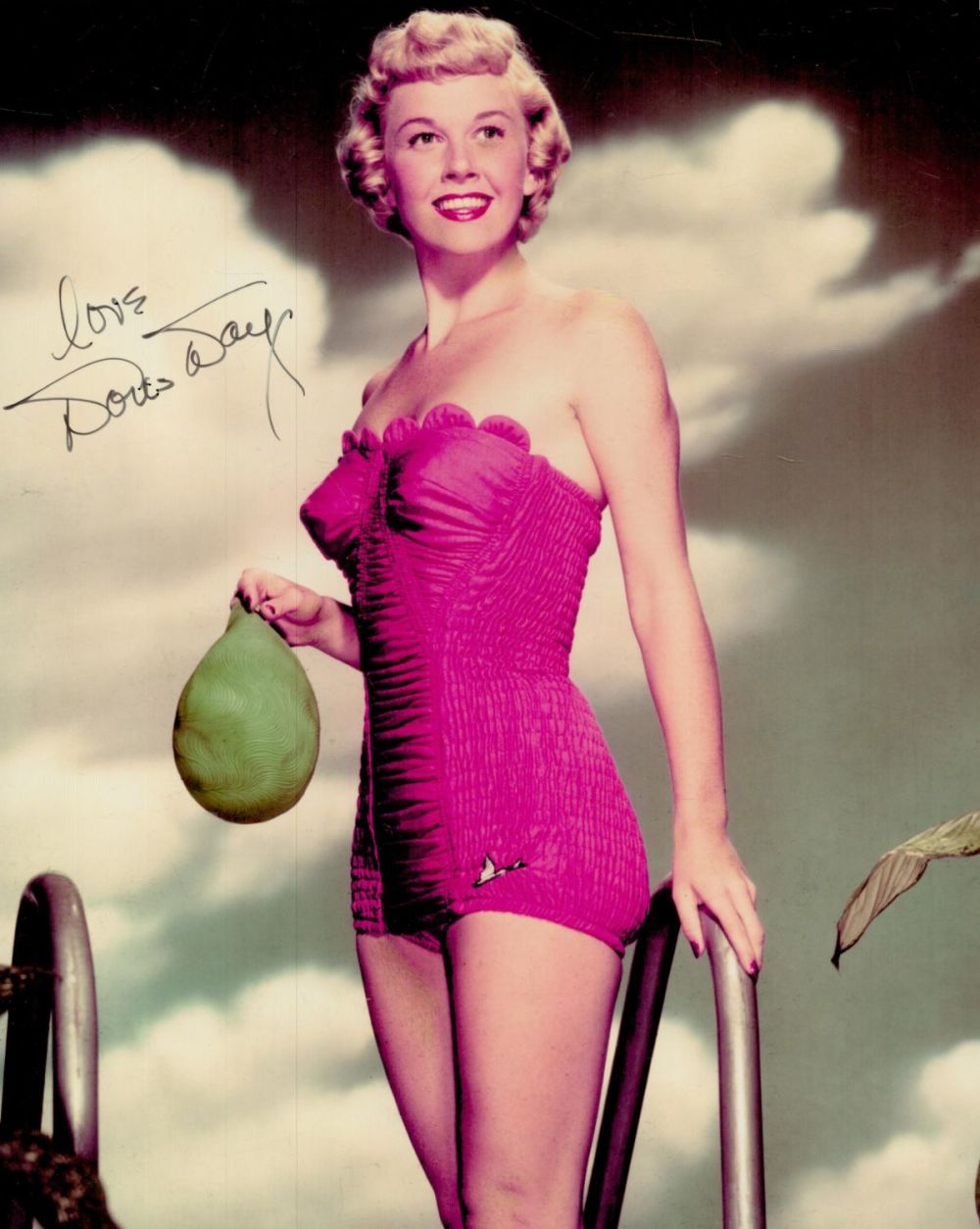 Lot 127: Doris Day signed 10x8 inch colour photo. Good...