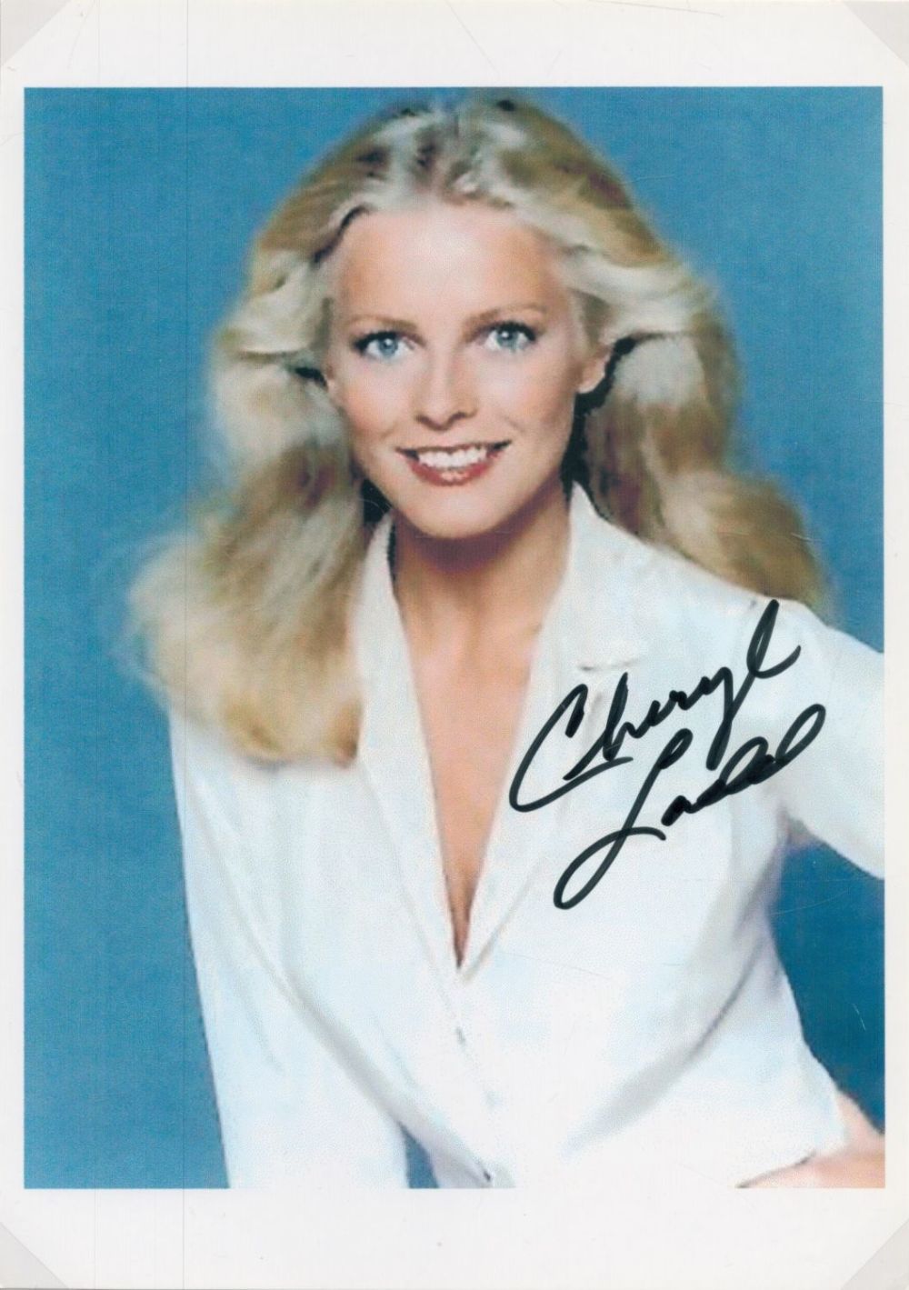 Lot 131: Cheryl Ladd signed 8x6 inch colour photo. Good...