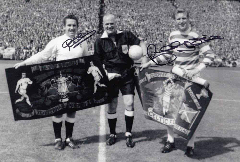 Lot 152: Autographed Billy Mcneill / Dave Mackay 1967 12...